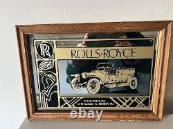 Vintage 1950s Rolls-Royce 14-15 Conduit Street London Advertisement Mirror RARE