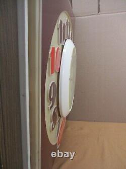 Vintage 1960's DR. PEPPER WALL CLOCK LIGHTED SIGN 10- 2 -4 Advertisement RARE