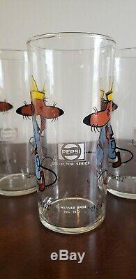 Vintage 1973 Pepsi Warner Bros Slow Poke Rodriguez Collector Series Glass Rare