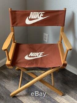 Vintage 1980s Nike Rare Maroon Canvas Directors Chair Store Display