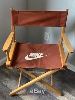 Vintage 1980s Nike Rare Maroon Canvas Directors Chair Store Display