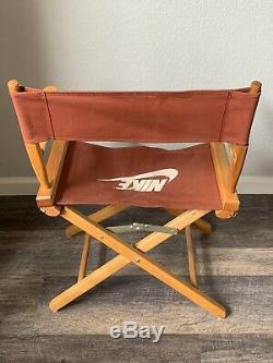 Vintage 1980s Nike Rare Maroon Canvas Directors Chair Store Display