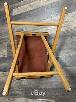 Vintage 1980s Nike Rare Maroon Canvas Directors Chair Store Display