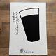 Vintage 1990's Guinness Metal Advertising Sign. A1 size Rare Great Condition