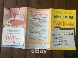 Vintage (2) ORIGINAL 1950s Aunt Jemima Recipes & Rare Disneyland Brochure