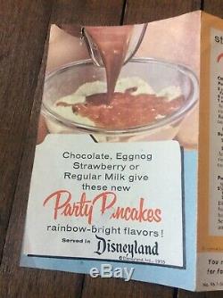 Vintage (2) ORIGINAL 1950s Aunt Jemima Recipes & Rare Disneyland Brochure