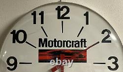 Vintage 70s FORD Motorcraft Dealer Sign Clock Rare