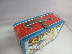 Vintage Advertising 1954 Superman Tin Lunch Box Rare Find G-210