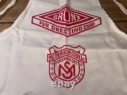 Vintage Advertising Apron Bronx Fur Dressing Corp. Master, Mancini Stern Rare