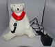 Vintage Advertising Coca Cola plastic polar bear table lamp- Rare and working