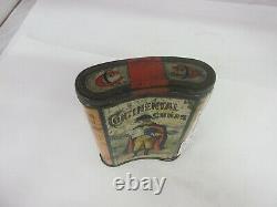 Vintage Advertising Empty Rare Continental Cubes Verical Pocket Tin 640-l