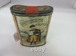 Vintage Advertising Empty Rare Continental Cubes Verical Pocket Tin 640-l