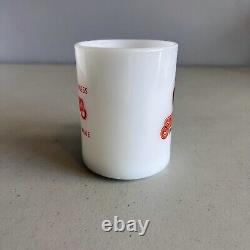 Vintage Advertising Milk Glass Standard Coffee Service Company Coffee Mug RARE