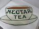 Vintage Advertising Nectar Tea Porcelain Sign Very Rare Store Display M-350