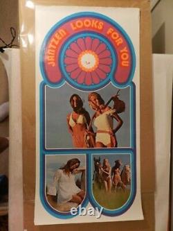 Vintage Advertising Poster- 1970's Jantzen Swimwear Poster- Vintage Bikini-rare