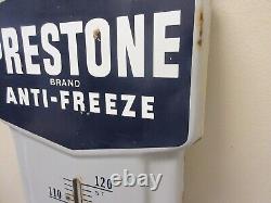 Vintage Advertising Prestons Af Porcelain Rare Version Wall Thermometer 668-d