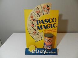 Vintage Advertising Store Display- 1950's Pasco Magic Cleaner Store Display-rare