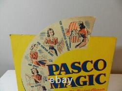 Vintage Advertising Store Display- 1950's Pasco Magic Cleaner Store Display-rare