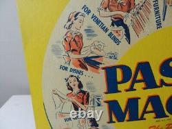 Vintage Advertising Store Display- 1950's Pasco Magic Cleaner Store Display-rare