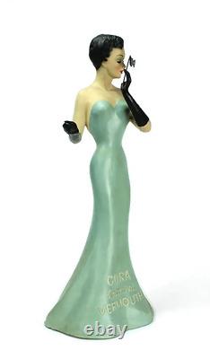 Vintage Advertising Store Display Figure Cora Vermouth. RARE! Midcentury Liqueur