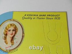Vintage Advertising Store Display- Virginia Dare Store Bottle Display- Rare