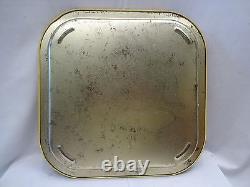 Vintage Advertising Tin Tray Double Diamond Tea Yellow Color Rare Collectibles