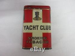 Vintage Advertising Tobacco Rare Yacht Club Vertical Pocket Tin 214-q