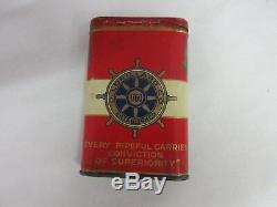 Vintage Advertising Tobacco Rare Yacht Club Vertical Pocket Tin 214-q