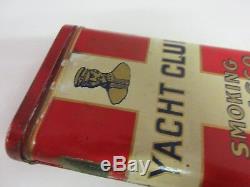 Vintage Advertising Tobacco Rare Yacht Club Vertical Pocket Tin 214-q