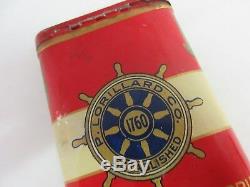 Vintage Advertising Tobacco Rare Yacht Club Vertical Pocket Tin 214-q