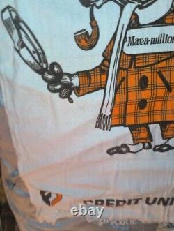 Vintage Advertising Towel Firestone Credit Union Max-A-Million Rare
