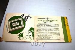 Vintage Agfa Extra Rapid Plates Advertising Book Late Brochure Rare Collectible