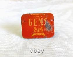 Vintage Allied Latex GEMS Prophylactics Rare Advertising Condom Tin USA TB1603