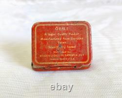 Vintage Allied Latex GEMS Prophylactics Rare Advertising Condom Tin USA TB1603