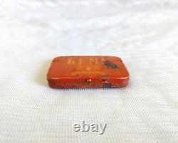 Vintage Allied Latex GEMS Prophylactics Rare Advertising Condom Tin USA TB1603