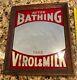 Vintage Antique Virol & Milk Advertising Mirror 12' H x 10 W Rare