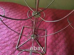 Vintage Antique Wire EIGHT 8 Hat Wig Stand Holder Display RARE AWESOME! SPINS