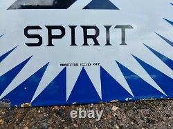 Vintage BP Irish Double Sided Enamel Sign Motor Spirit Petrol Automobilia Rare