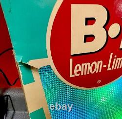 Vintage B-1 Lemon Lime Soda Lighted Store Advertising Display Works! RARE