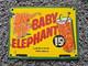 Vintage Baby Elephant Drink 15 Cents Porcelain Soda Sign, Rare Find, Odessa, Tx
