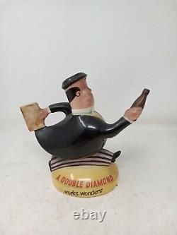 Vintage Beswick Pottery DOUBLE DIAMOND Advertising Figurine Ceramic Rare