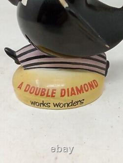 Vintage Beswick Pottery DOUBLE DIAMOND Advertising Figurine Ceramic Rare