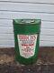 Vintage Birch's 5 Gallon Oil Can Drum Shrewsbury rare 1950s Automobilia Garage