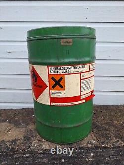 Vintage Birch's 5 Gallon Oil Can Drum Shrewsbury rare 1950s Automobilia Garage