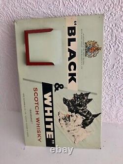 Vintage Black & White Buchanan's Whisky Whiskey Advertising Calendar Tin Rare