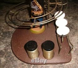 Vintage Blatz Egg and a Beer Bottle Advertising Figure Bar Top Display RARE