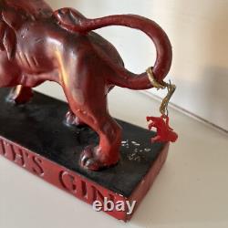 Vintage Booths Gin Advertising. Red Lion Including Rare Mini Lion