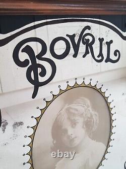 Vintage Bovril Mirror, Breweriana, Pub Mirror, Man Cave, Advertising Mirror RARE