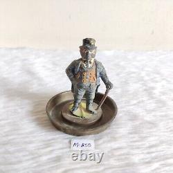 Vintage British Business Man Advertising Metal Paperweight Collectible Rare M855