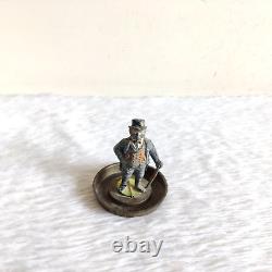 Vintage British Business Man Advertising Metal Paperweight Collectible Rare M855